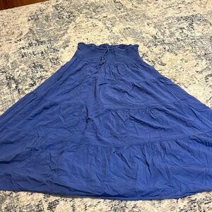 Blue maxi skirt
